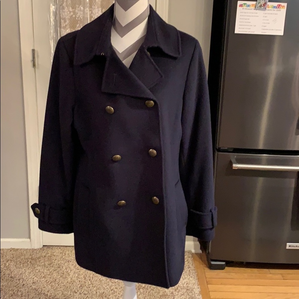 Navy Blue Ralph Lauren Peacoat - Size 12